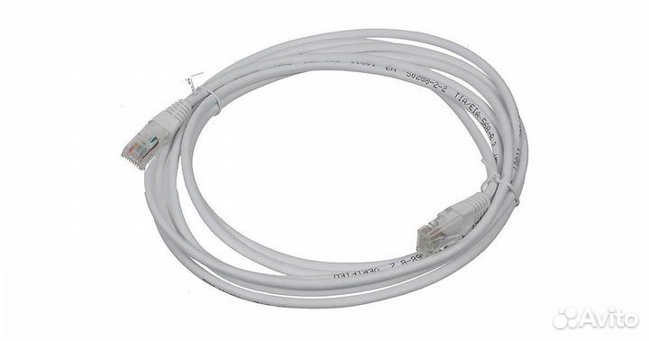 Патч-корд RJ-45 2м, кат.5е, Lanmaster UTP, литой