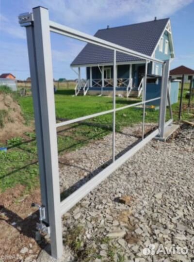 Откатные\Распашные ворота из металла 4.5м