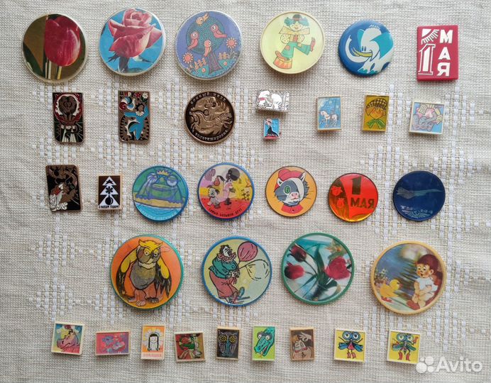 Значки детские круглые переливашки цирк сказки
