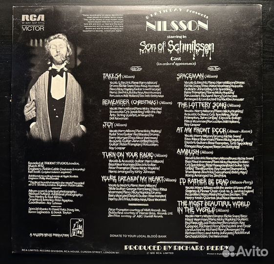 Nilsson – Son Of Schmilsson (Англия 1972г.)