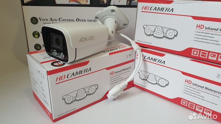 Комплект видеонаблюдения IP PoE со звуком 6 камер