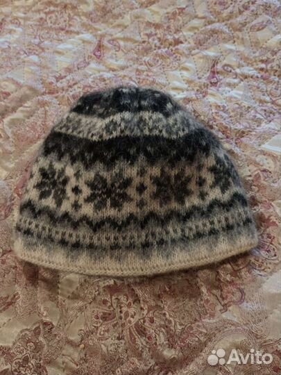 Вязаная шапка мужская
