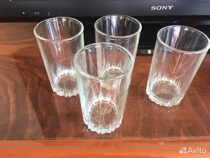 Набор стаканов 4 шт обьем 320мл