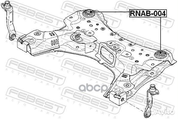 Сайлентблок подрамника rnab-004 Febest