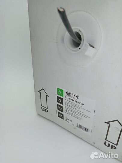 Кабель netlan U/UTP 4 пары, категория 5e, внешний