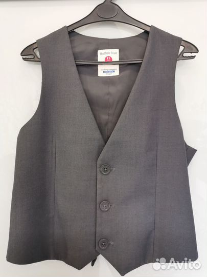 Жилет школьный Button Blue 146