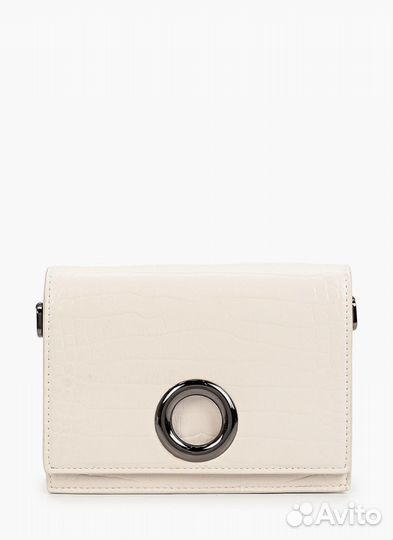 Сумка baggini бежевого цвета под рептилию