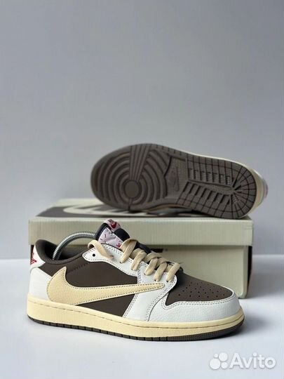 Кроссовки Nike air jordan 1 low travis scott