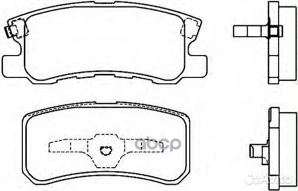 Колодки тормозные дисковые 4605A448 mitsubishi