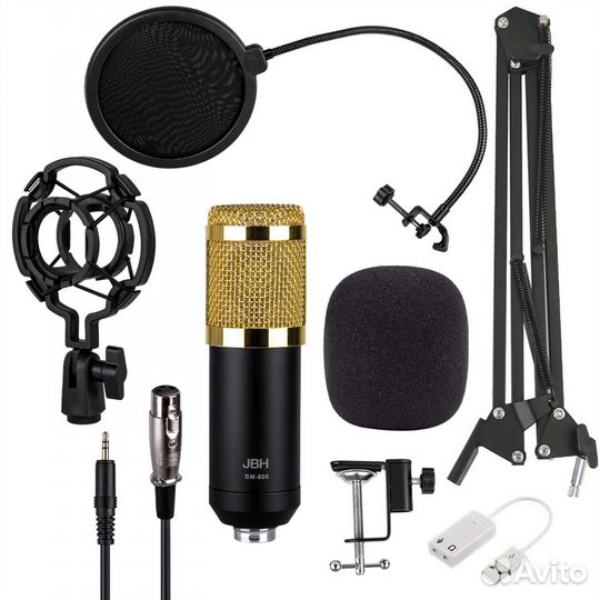 Микрофон конденсаторный BM800. Набор, новый