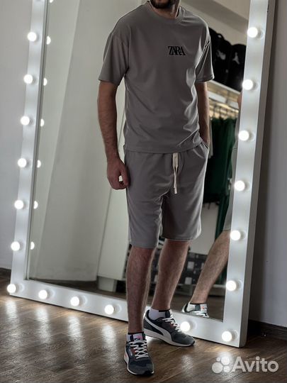Костюм шорты+футболка Zara S-2XL(46-54)