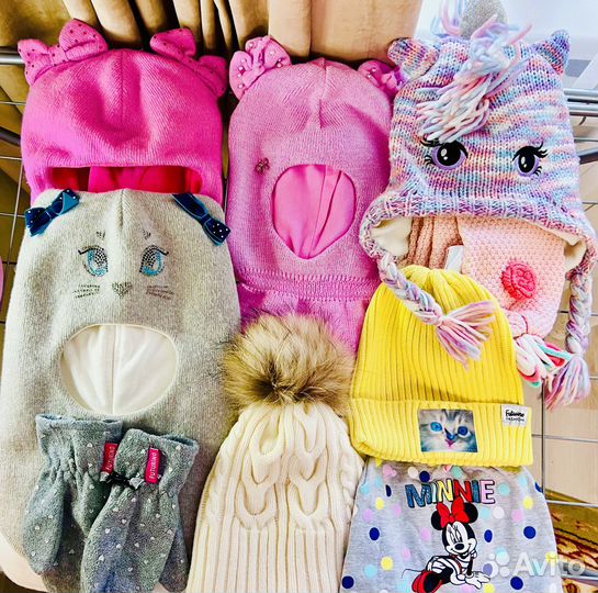 Набор шапочек от 52-54 см