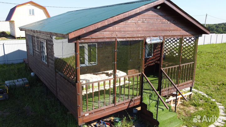 Мягкие окна безрамное остекление террас под ключ