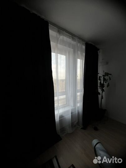 Шторы блэкаут темно синие высота 300 см