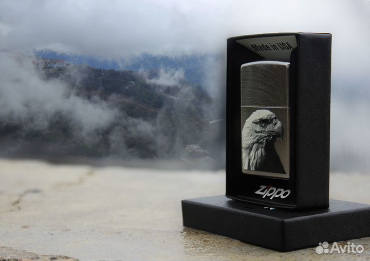 Зажигалка zippo 24647 eagle head с орлом