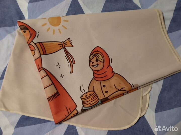 Плед флисовый масленица