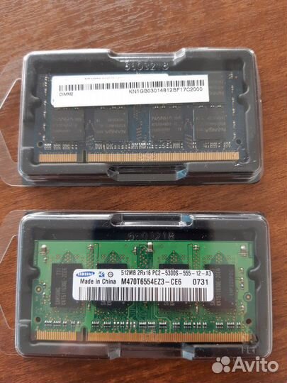 Озу Память для ноутбука ddr2 1.5gb