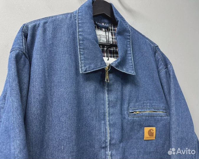 Куртка Carhartt Detroit Jacket Stone Washed Blue