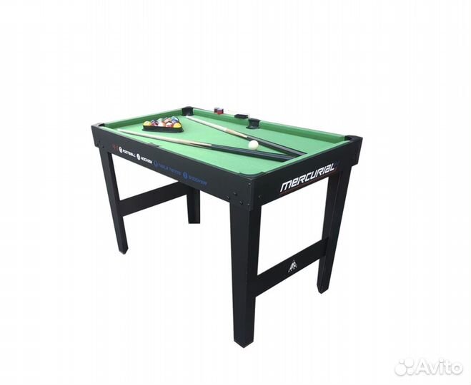 Аэрохоккей + настольный футбол + бильярд + теннис