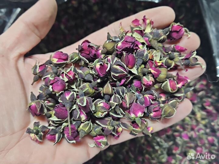 Бутоны роз красные сушеные 500грамм