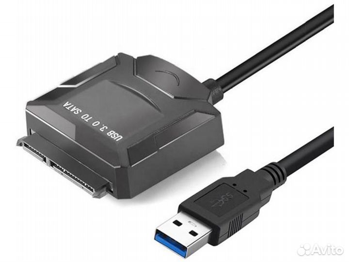 Адаптер gsmin DP26 USB 3.0 - SATA 3.5 inch Черный