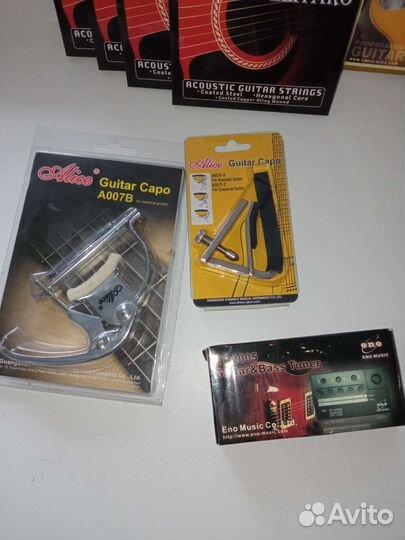Аксессуары для гитары струны чехол каподастр