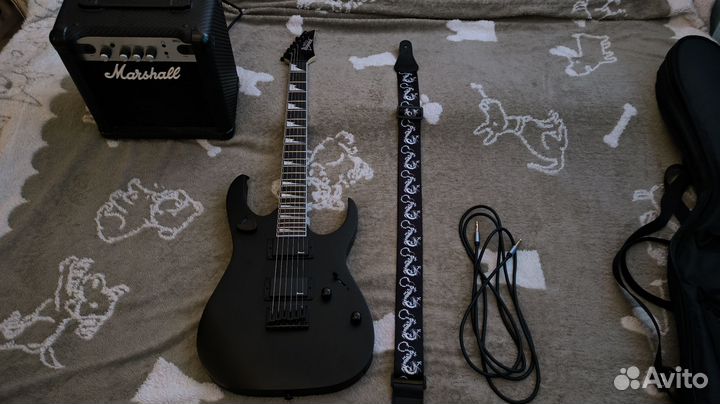 Электрогитара ibanez с комбиком marshall