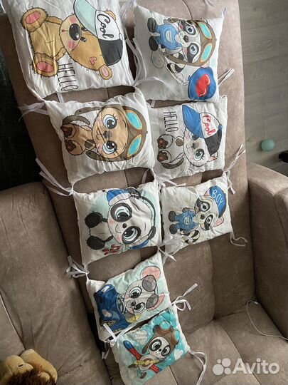 Подушки в детскую кроватку