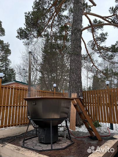 Банный чан, купель из стали aisi-387