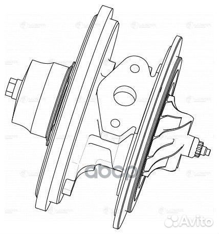 Турбокомпрессор б/корп. (картридж) для а/м PSA