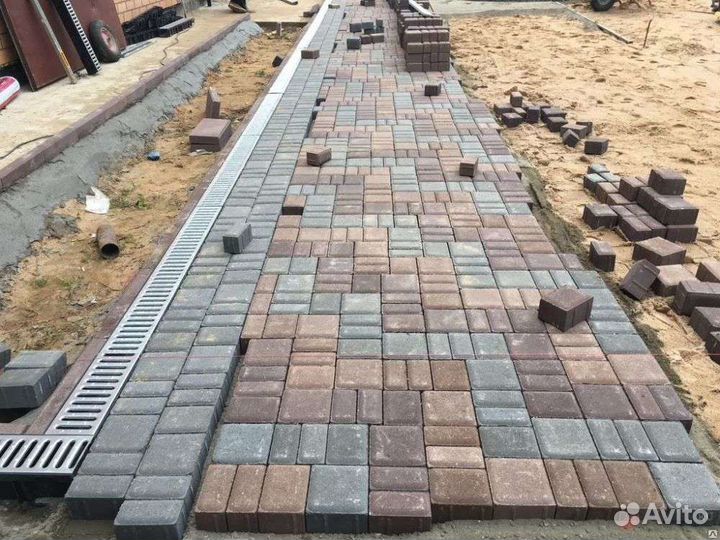 Укладка тротуарной плитки