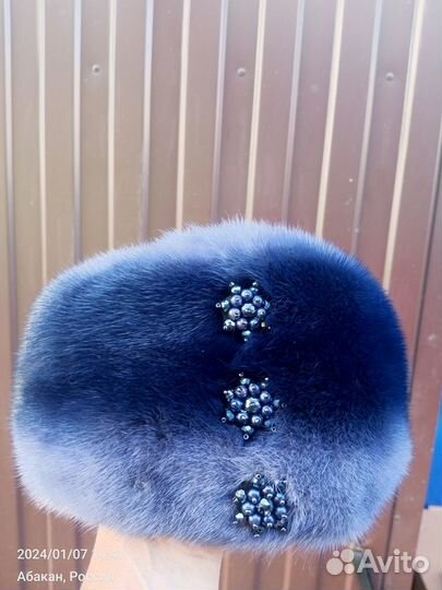 Шапка норковая женская новая
