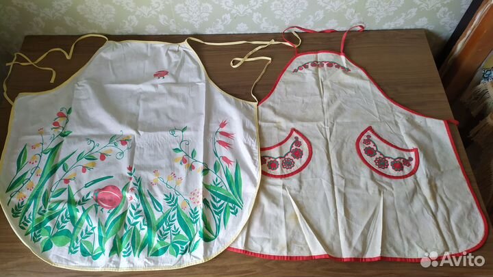 Фартук женский кухонный СССР вышивка винтаж