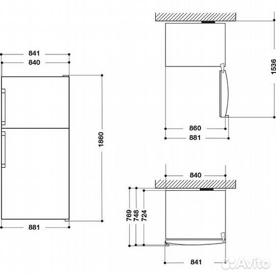 Холодильник whirlpool W84TE 72 M