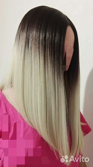 Парик на сетке амбре