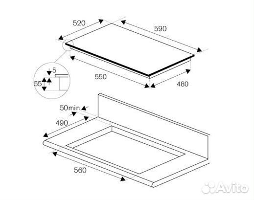 Варочная поверхность bertazzoni P604I1B26NV