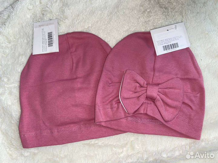 Шапка весенняя для девочки новая 46-48, 48-50