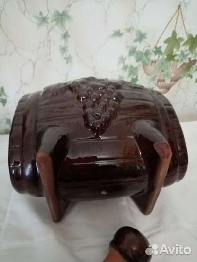 Бочонок глиняный СССР бу