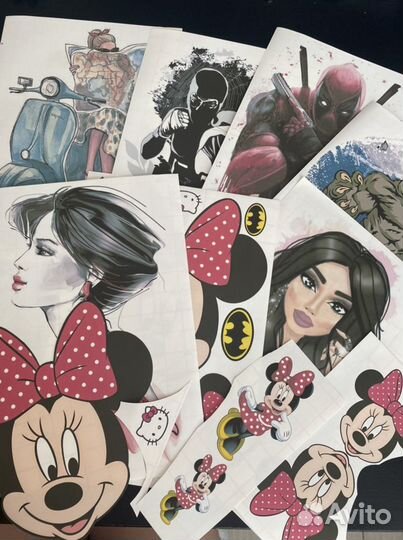 Термотрансферы, наклейки на одежду