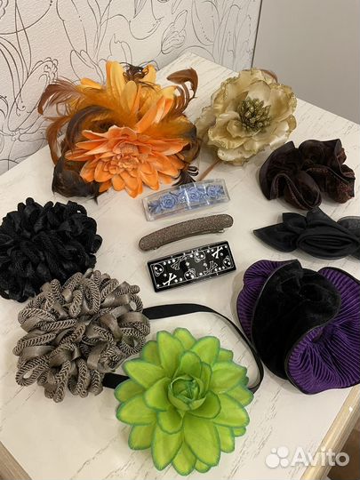 Заколки и резинки большие 11шт пакетом