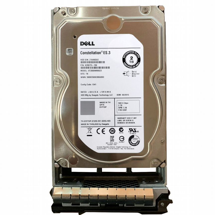 [1P7DP] Жесткий Диск Dell 2tb 7200 Sas 3,5" Hdd 1p7dp