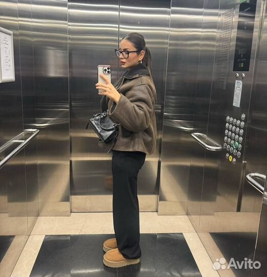 Дубленка женская зимняя