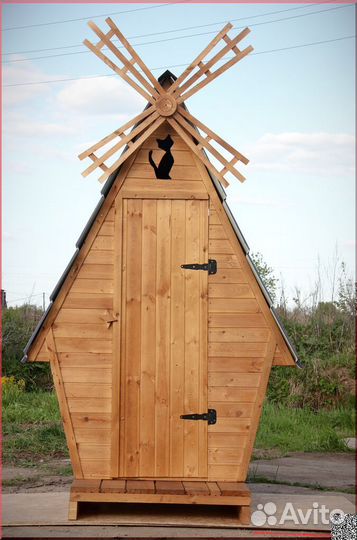 Дачный туалет деревянный JWL459