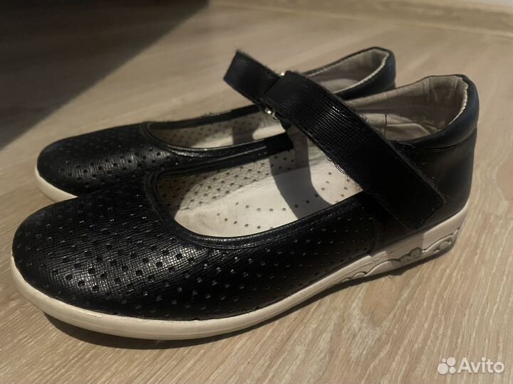 Туфли для девочки 30 размер черные