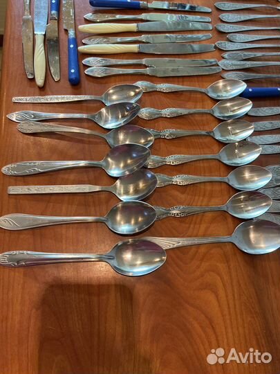 Столовые приборы вилка нож ложка бу