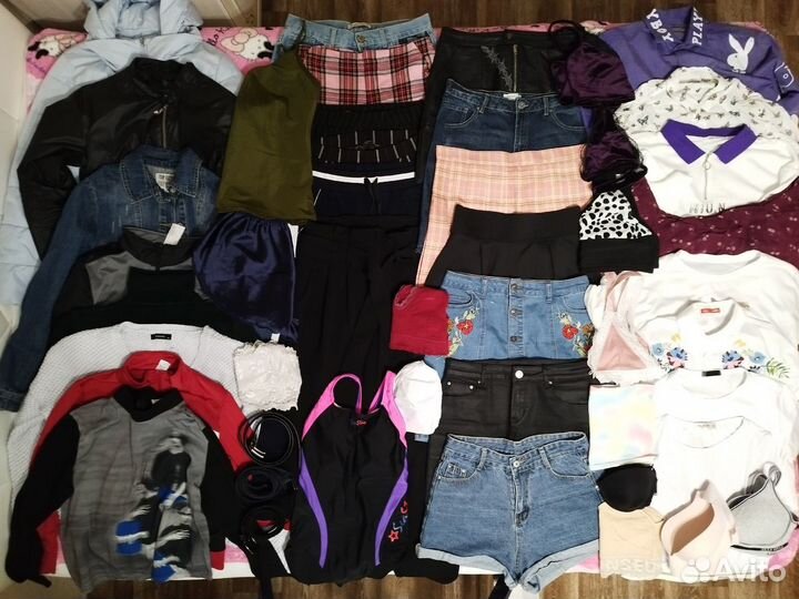 Одежда сумки пакетом размер 42-44-46, 59 предметов