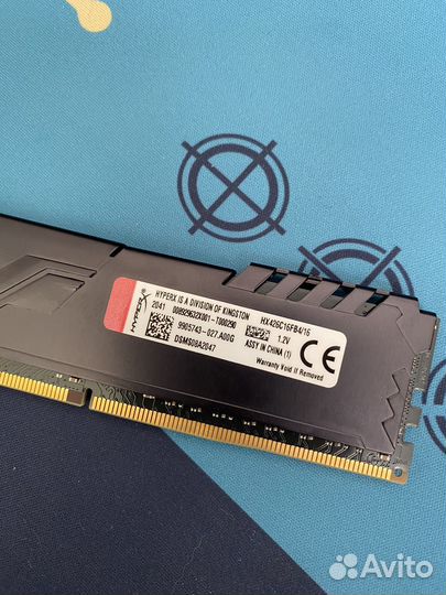 Оперативная память ddr4 hyperx fury 16gb