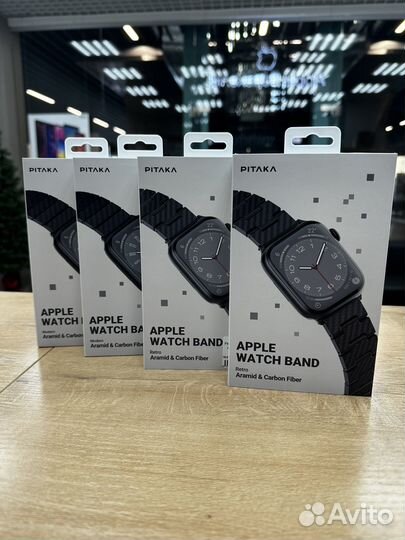 Браслет Pitaka Carbon для Apple Watch 38-49mm