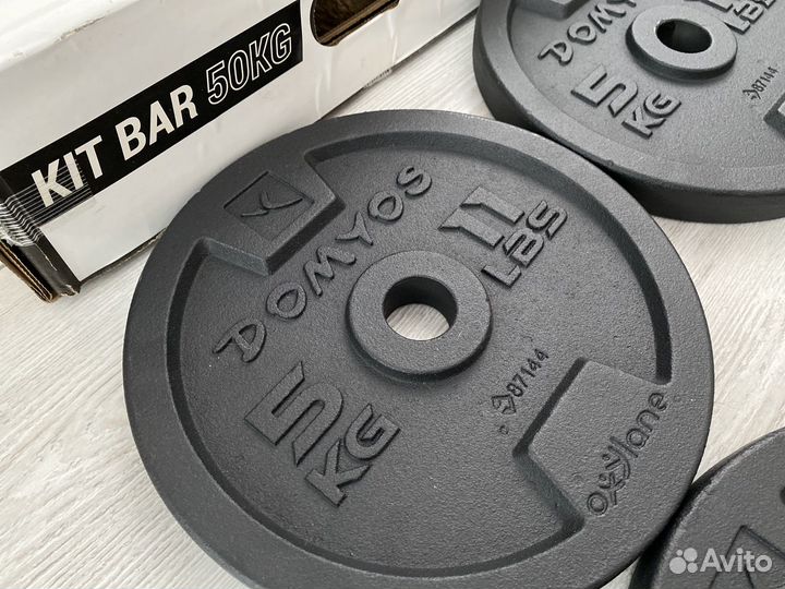 Набор штанга и гантели разборные kit bar 50KG