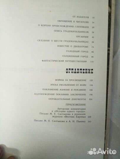 М.Е.Салтыков-Щедрин История одного города